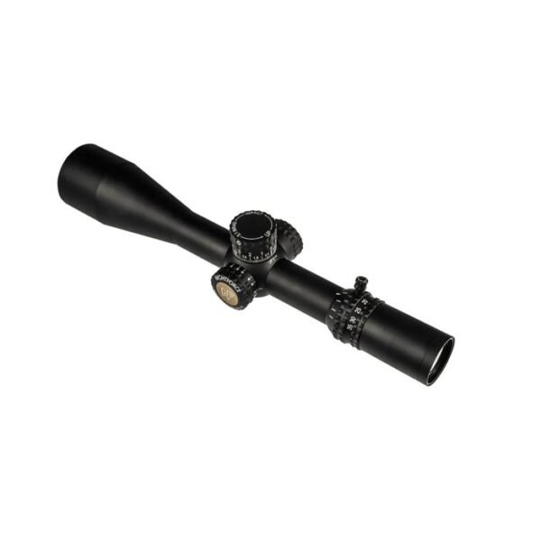 NIGHTFORCE ATACR 7-35X56 F1 - HORUS TREMOR3 RETICLE Specification Magnification: 7-35x Reticle: Horus TReMoR3 Objective Lens: 56mm Tube Size: 34mm Eye Relief: 3.6" Focal Plane: First Field of View: 7x: 15ft; 35x 3.4ft (@ 100yds) Scope Weight: 39.3 oz. Scope Turret Adjustment: .1 mrad [adjustment] 29 mrad [elevation] 17 mrad [windage] Scope Length: 16"